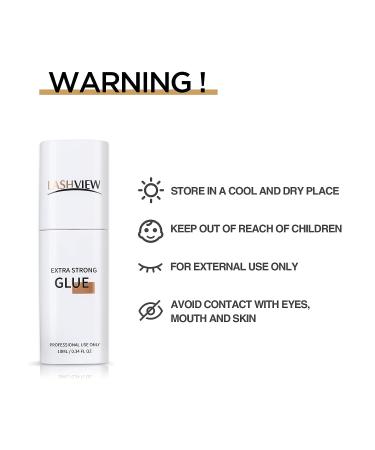 LASHVIEW Eyelash Extension Glue - Precise Drop Technology, 1 Sec Dry Time, 10ml - Buy Online on SooperMarket.com