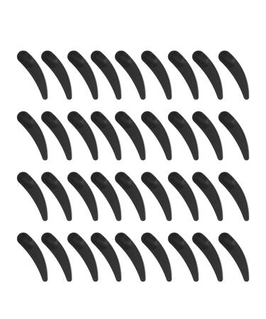 FRCOLOR 100Pcs Mini Disposable Makeup Spatulas Facial Cream Spoon Cosmetic Plastic Spatulas Scoops Tip Spatulas (Black)