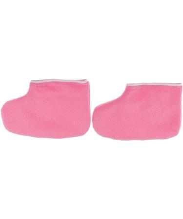 Professional Paraffin Wax Therapy Terry Cloth Booties for Feet Spa Pedicure Pink - Buy Online on SooperMarket.com