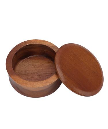 Premium Wooden Shaving Mug & Brush Bowl - Portable Barber Shop Essential with Lid | International Shipping - Buy Online on SooperMarket.com