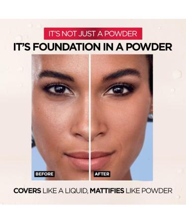 L'Oreal Paris Infallible 24H Fresh Wear Powder Foundation - Rose Sand 180 | Longwear, Water-proof & Transfer-proof Full Coverage Formula - 9g - Buy Online on SooperMarket.com