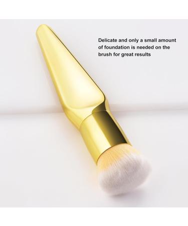 Verdant Touch Cosmetic Brush Gold Makeup Powder and Shading Foundation Brush Home Party Performance Cosmetic Tool - Buy Online on SooperMarket.com