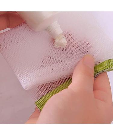 100 PCS Exfoliating Mesh Soap Pouch - Soap Saver Drawstring Bags - Random Color - 9*15cm - Buy Online on SooperMarket.com