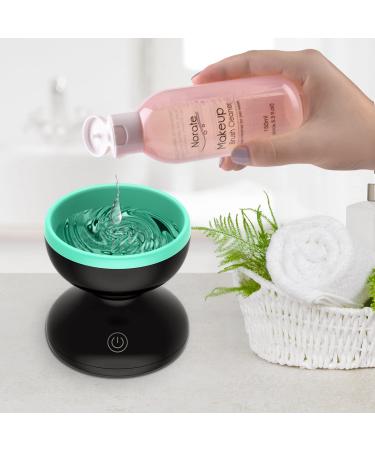 Electric Makeup Brush Cleaner Kit | Brush Cleaning Machine & Mat Set | Valentines, Mother's Day, Christmas Gifts for Women | Green - Buy Online on SooperMarket.com