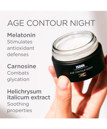 ISDIN Age Contour Night Cream with Melatonin & Peptides - 1.8 Oz - Buy Online on SooperMarket.com