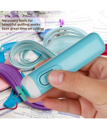 Electric Quilling Pen - Blue - Automated Paper Volume Rolling Tool - Buy Online on SooperMarket.com