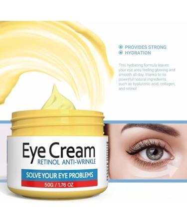Buy Retinol Eye Cream for Dark Circles & Puffiness | Anti-Aging Under Eye Treatment - 1.76OZ/50G - Buy Online on SooperMarket.com