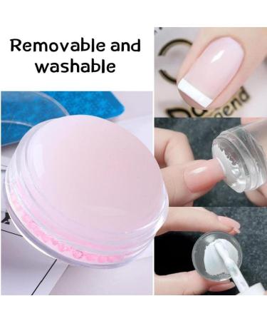 Tossens Pink Nail Art Stamper - Soft Tool for French Smile Line & DIY Nail Decoration - Buy Online on SooperMarket.com