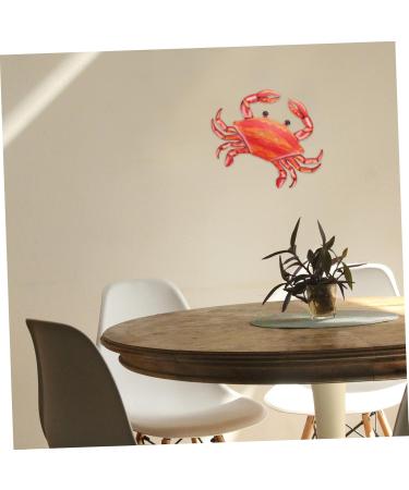 Cabilock 1pc Wall Decoration Pendant Outdoor Wall Art Wall Sticker Decor Decoration for Home Red Wrought Iron - Buy Online on SooperMarket.com