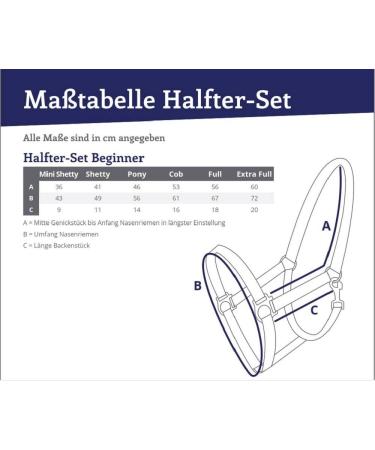QHP Shetty Halter Set with Lead Rope - Beginner Friendly Heavy Snap Hook - Navy - Buy Online on SooperMarket.com