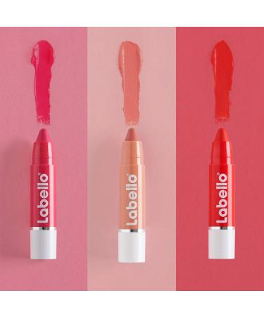 Buy Labello Lips2KÃ Color Lip Balm Rosy Nude 3-Pack | Intensive Color & Care | Lipstick & Balm Combo - Buy Online on SooperMarket.com