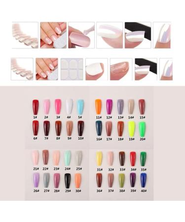 kawehiop 24 Pieces Extra Long Press on Nails Artificial DIY Solid French Graceful Colour-fast Nail for Manicure Salons Art - Buy Online on SooperMarket.com