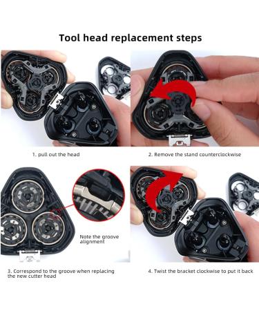 New SH30/52 Replacement Shaver Head for Philips Norelco RQ310 RQ311 RQ312 RQ320 RQ328 RQ330 RQ331 RQ338 RQ350 RQ360 RQ361 | International Shipping Available - Buy Online on SooperMarket.com