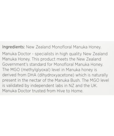 Manuka Doctor 340 MGO Manuka Honey 250 g - Buy Online on SooperMarket.com