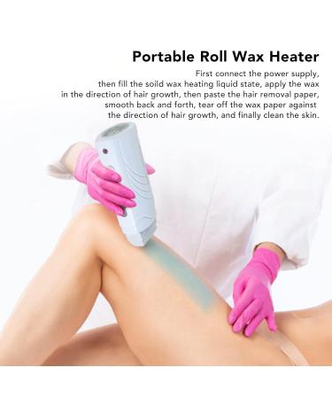 Portable Wax Warmer for Hair Removal | Fast Heating & Automatic Roll-On | Perfect for Home & Travel - Buy Online on SooperMarket.com