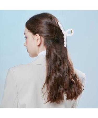 3 Pack Nonslip Matte Clear Hair Claw Clips for Thick Hair - Strong Hold Jaw Hair Clamps for Women - Buy Online on SooperMarket.com