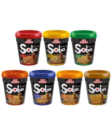 Nissin Soba Classic Pot Noodles Self Customised Pack of 8 Pot Noodle Cups - Pick Any 4 Flavours