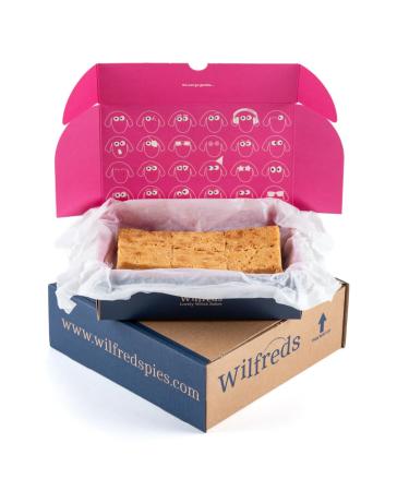 Wilfred's White Chocolate Blondie Brownies: 12 Blondy Delights in a Gift Box Perfect for Gifting or Savouring white Brownie Moments A Great Gift for Him or Her
