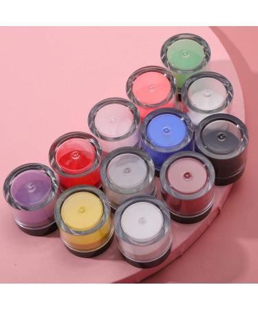 12 Colors Acrylic Powder Set - Crystal Nail Art Decoration for Studios & Home | Builder Manicure Accessories - Buy Online on SooperMarket.com
