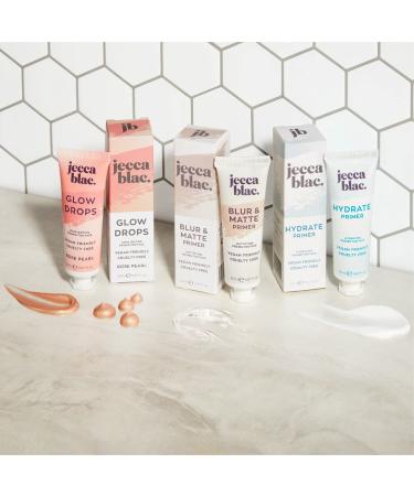 Jecca Blac Glow Drops Skin Primer - Vegan & Cruelty Free, Lightweight Formula for Longlasting Base Makeup - Rose Pearl - Buy Online on SooperMarket.com