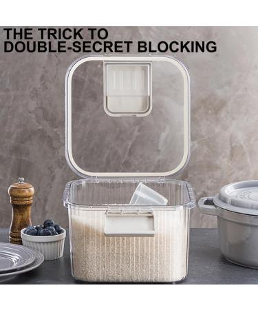 Sions Fully Transparent Rice Dispenser Grain Rice Storage Jar with Sealing Lid Large-Capacity Kitchen Airtight Storage Box Wide-Mouth Sealed Jar with Time Scale Green 17 * 24.2cm Green 17*24.2cm - Buy Online on SooperMarket.com