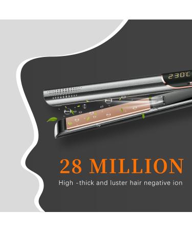 Professional Women's Hair Straighteners Layhou Straightening and Curling 2 in 1 Ceramic Plate Hair Straighteners Adjustable Temperature LCD Display Straightening Styling Tool for Long and Short Hair - Buy Online on SooperMarket.com