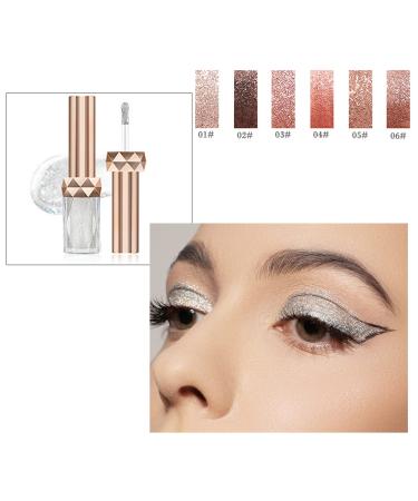 Aaiffey Liquid Glitter Eyeshadow - White Shimmer Makeup for European & American Style - Buy Online on SooperMarket.com