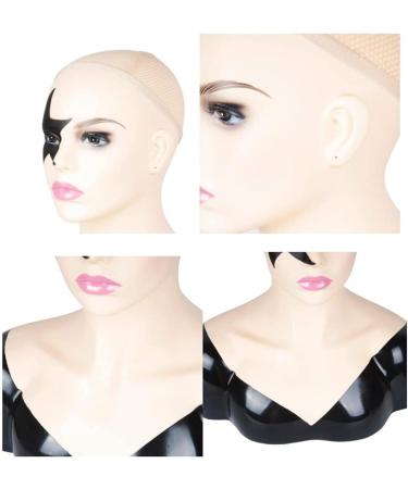 RuixFLR PVC Show Window Doll Head - Realistic Training Head for Hats Wigs Earrings & Jewelry Display - Buy Online on SooperMarket.com