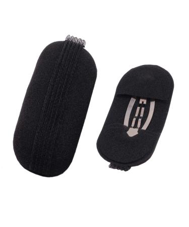 8Pcs/4 Pairs Women Lady Girl Sponge Bump It Up Hair Clip Volume Inserts Hair Styling Tool Barrettes Hair Accessories Fluffy Hair Pad  Black