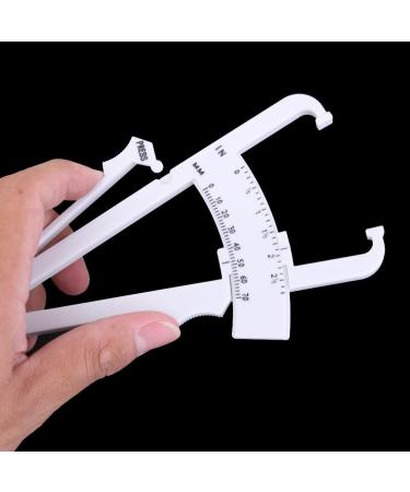 Mag Ideal Body Fat Calipers - Accurate Body Fat Test & Skin Fold Measurement Device for Weight Loss & Fitness - White - Buy Online on SooperMarket.com