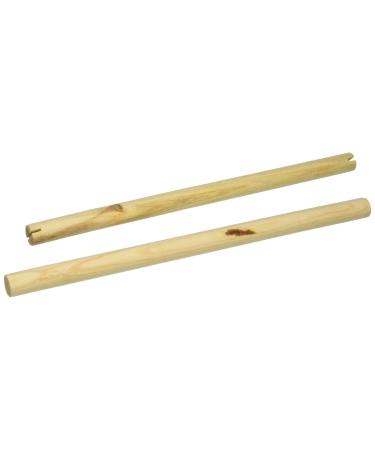 Prevue Pet Products BPV375 2-Pack Birdie Basics Wood Bird Perch, 3/4 by 13-3/8-Inch