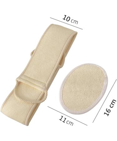 Natural Loofah Sponge Exfoliating Body Scrubber - Shower & Kitchen Dish Cleaning Pad Set - Buy Online on SooperMarket.com