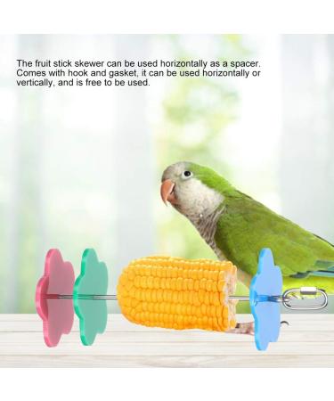 Fruit Holder for Parrots - Spit Fruit & Vegetable Skewers for Birds | Ideal for Budgies Nymphs & More - Buy Online on SooperMarket.com