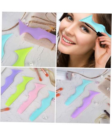 WOONEKY Silicone Beauty Ruler Eye Makeup Stencils Eyeliner Guard Travel Stuff Mascara Tool Girl Child Shield 15X4.15CM Blue - Buy Online on SooperMarket.com