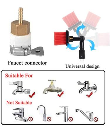 Water Fed Pole Kit Car Window Glass Cleaning Brush Lightweight Outdoor Washing Equipment with Adjustable Pole and 20m Hose 55cm Brush Head 6M/21FT - Buy Online on SooperMarket.com