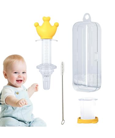 Calakono Yellow Medicine Dispenser for Children | Cute Baby Feeder & Pacifier Medical Dispenser | Ideal for Newborns & Baby Feeding Utensils - Buy Online on SooperMarket.com