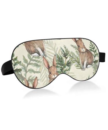 Haskirky Light Blocking Eye Mask Breathable and Adjustable Adult Men and Women Travel on Business Trips Yoga Meditation Light Smooth Comfortable Eye Mask Office Deep Sleep Goodies Hand Drawn Cute R