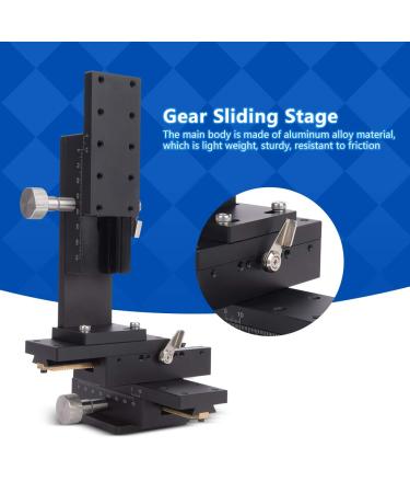 Gear Sliding Stage - Detachable Manual Trimming Resistant & Adjustable for Precision Measuring Devices | International Shipping Available - Buy Online on SooperMarket.com