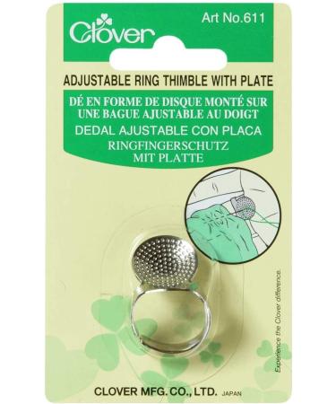 CLOVER Ring Thimble with Plate - Top Quality Sewing Tool - Buy Online on SooperMarket.com