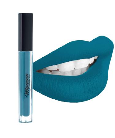 Mynena Ivy Teal Liquid Lipstick - Matte, Long Lasting, Waterproof, Vegan & Cruelty-Free - Buy Online on SooperMarket.com