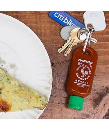 Sriracha Keychain Gift Pack - 9oz Sriracha + 1oz & 1.7oz Keychains | Spicy Hot Sauce on-the-go - Buy Online on SooperMarket.com
