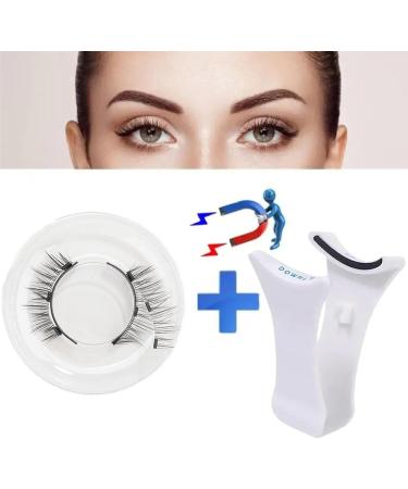 Natural Magnetic False Eyelashes Kit Reusable Magnetic Lashes without Eyeliner Natural Look 3D Effect Glamorous Magnetic False Eyelashes with Applicator Easy Wear No Glue NoMakeup Remover(B06-3) - Buy Online on SooperMarket.com