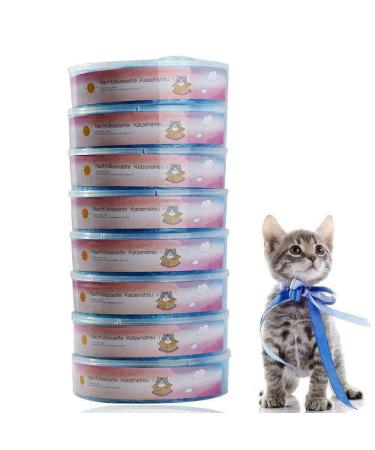ALETO Pack of 8 Refill cassette for Litter Locker II cat Litter Disposal System