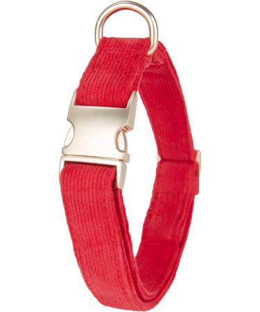 YUDOTE Ultra-Soft Natural Cotton Dog Collar for Large Dogs with Sensitive Skin Red L (1 Pack) | International Shipping Available - Buy Online on SooperMarket.com