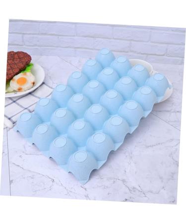 OSALADI Box Egg Holder Organizer Refrigerator Egg Holder Container Egg Tray Blue 29*19CM - Buy Online on SooperMarket.com