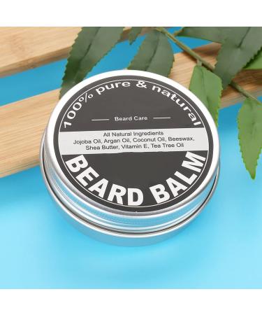 Men's Beard Care Balm - Moisturizing Mustache Wax | Prevent Split Ends & Falling | 60g Shaving Care - Buy Online on SooperMarket.com