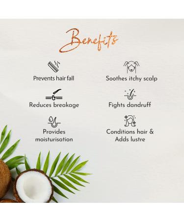 Vatika Naturals Coconut Enriched Hair Oil 200ml - Thickening Formula for Voluminous Hair | 100% Natural Oils - Buy Online on SooperMarket.com