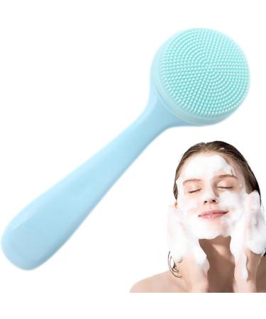 Neamou Silicone Face Scrubber | Silicone Manual Facial Cleansing Brush - Manual Facial Cleansing Brush Skin Friendly Waterproof Face Cleaning Scrubber Blue - Buy Online on SooperMarket.com