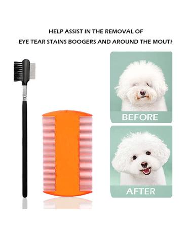 SKYPIA 5 Pcs Pet Grooming Kit for Dogs and Cats - Gentle Comb for Tangle Removal, Tear Stain Remover, Flea & Tick Removal - Dog Grooming Supplies - Buy Online on SooperMarket.com