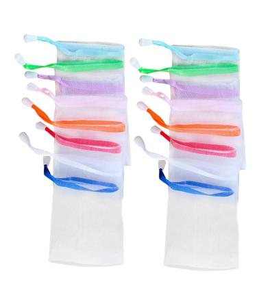 Baluue 30pcs Foaming Net Soap Exfoliating Soap Pocket Soap Net Soap Nylon
